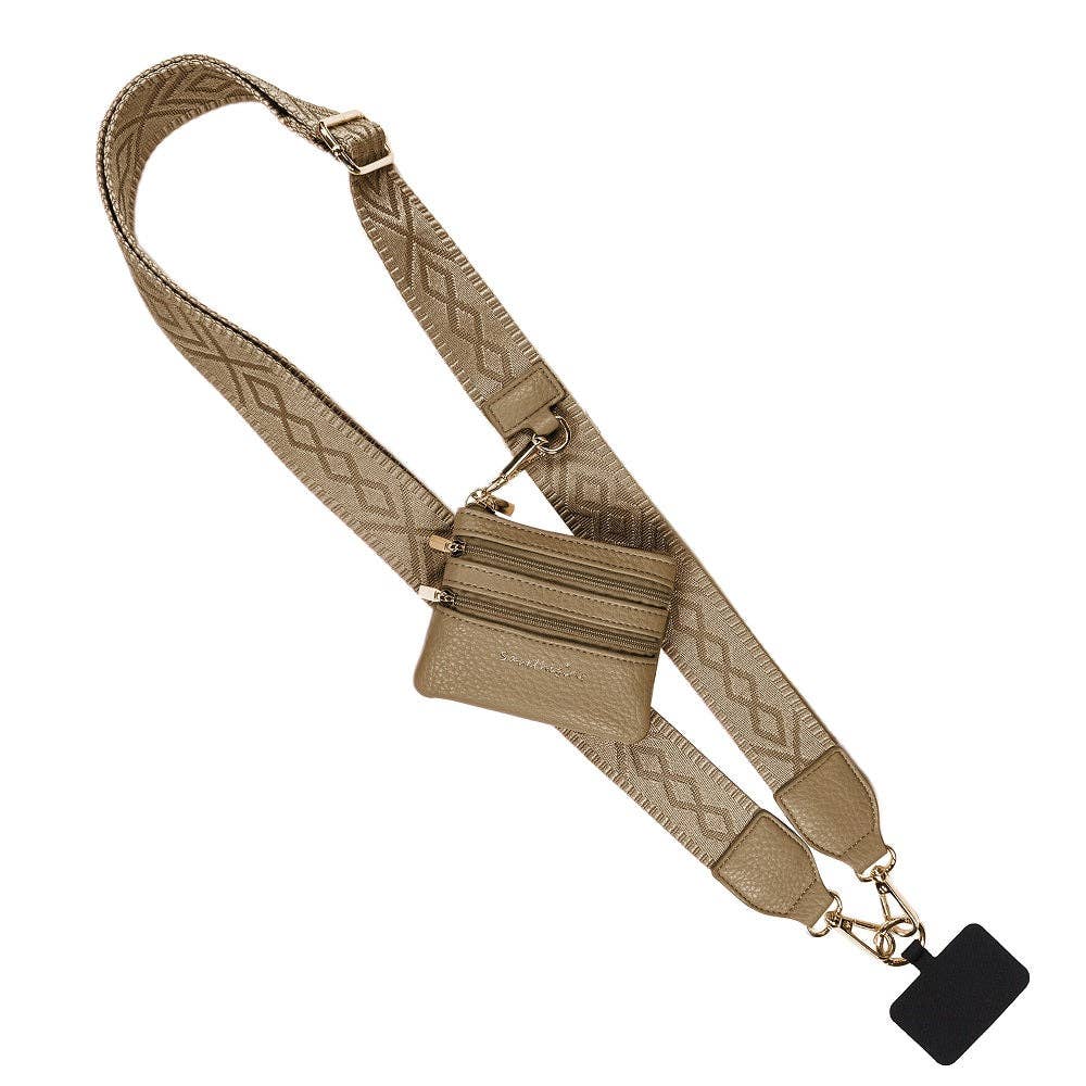 Clip & Go Strap w/Zippered Pouch Classic: Camel