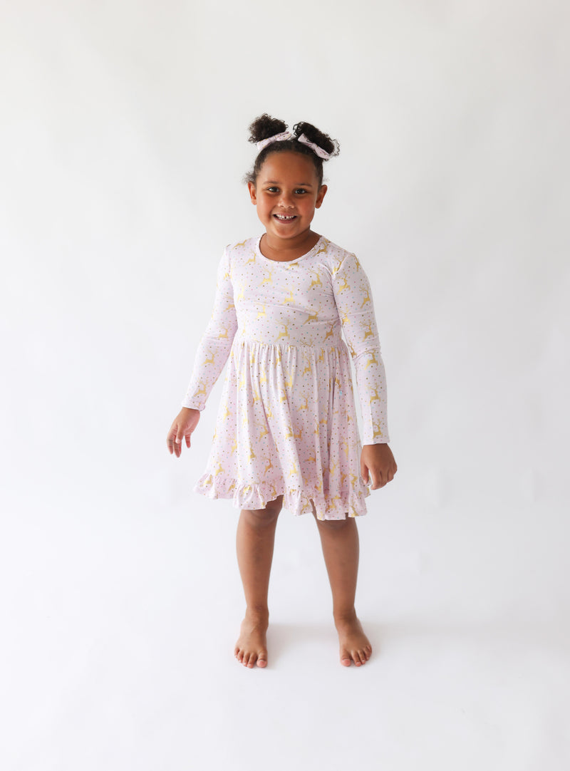 Ryleigh - Long Sleeve Ruffled Twirl Dress