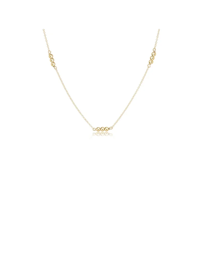 Joy Simplicity 3mm Bead Chain 17" Necklace - Gold