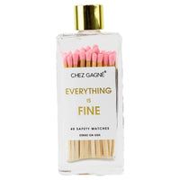 Chez Gagne- Matches in Glass Bottle