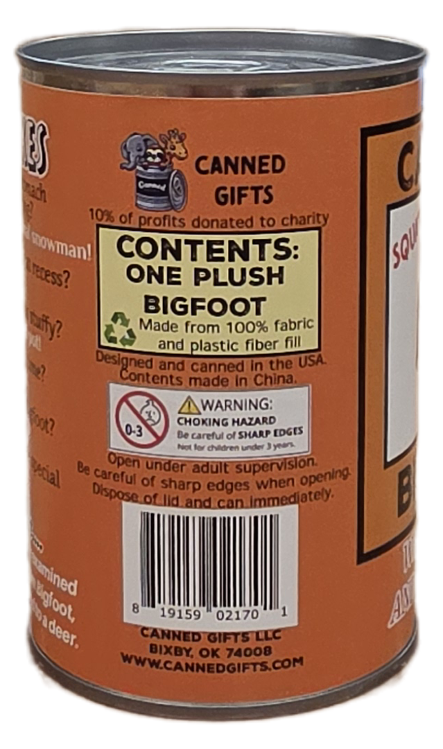 Squatch the Canned Bigfoot