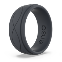 Men's Infinity Silicone Ring Slate