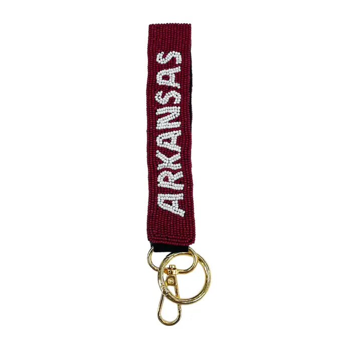 Arkansas Game Day Beaded Wristlet