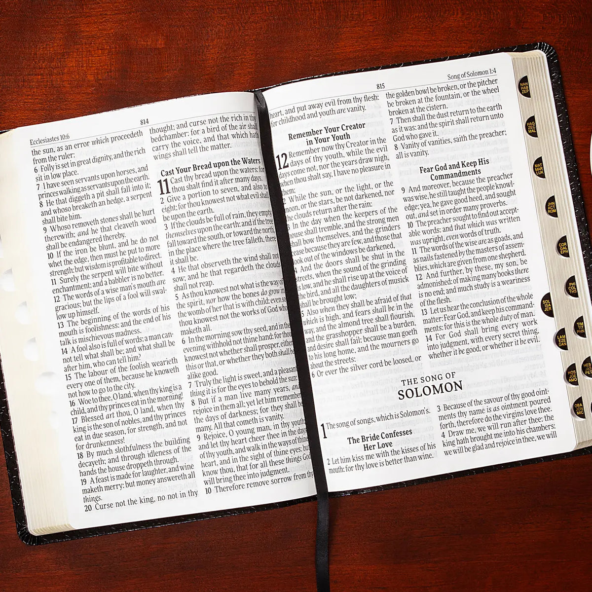 KJV Bible - Giant Print-Obsidian