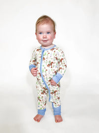 Saddle Up, Cowboy-Long Sleeve Convertible Zip Pjs