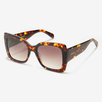 Fiona Oversized Womens Acetate Sunglasses: Dark Tortoise 220-2