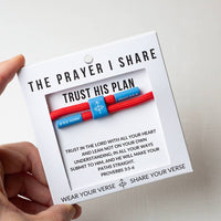 Trust His Plan Bible Verse Bracelet