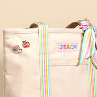 The Darling Canvas Tote Bag–School's in Session