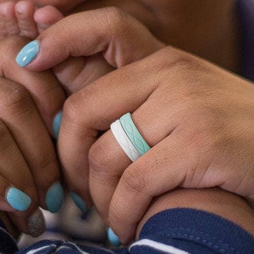 Women's Infinity Silicone Ring Turquoise