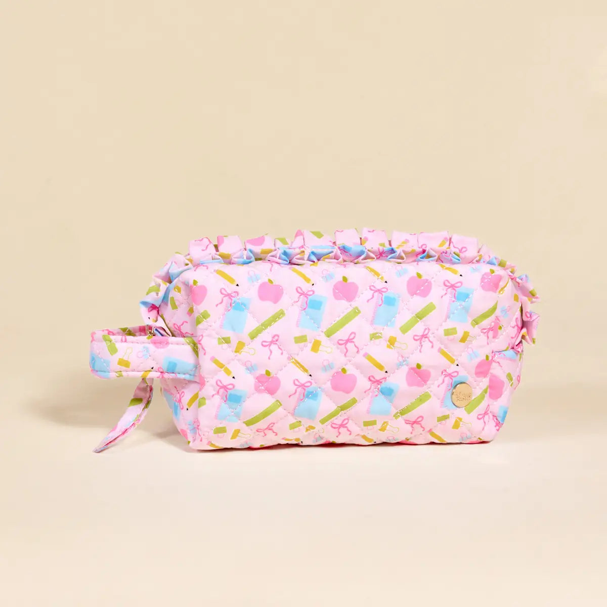 Essentials Quilted Cosmetic Pouch–School's in Session
