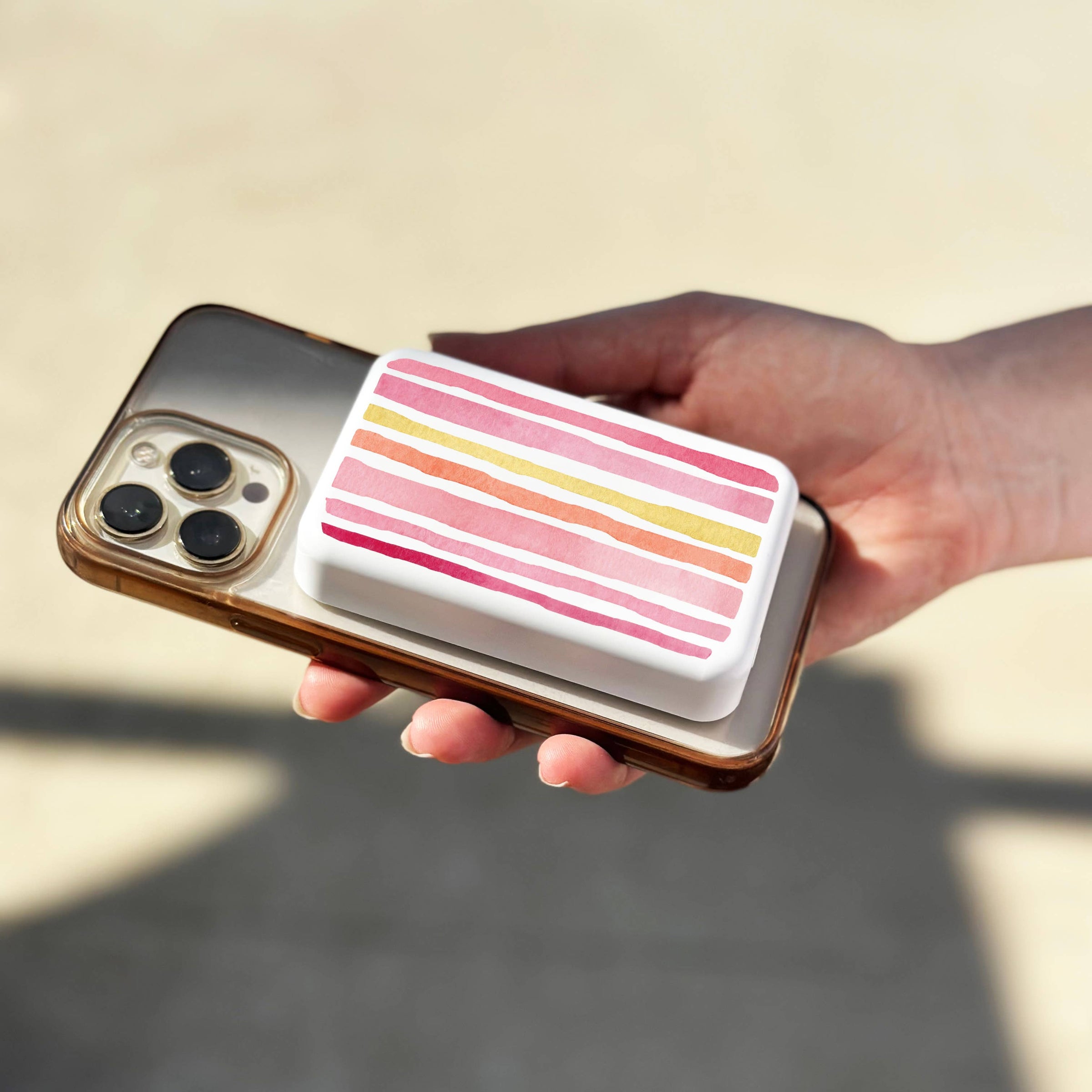 Piggy Back Power Magnetic Battery: Natural