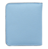 Women's Small Compact Bifold Luxury Wallet With Window ID: Blue