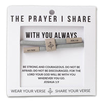 With You Always Cord Christian Bracelet