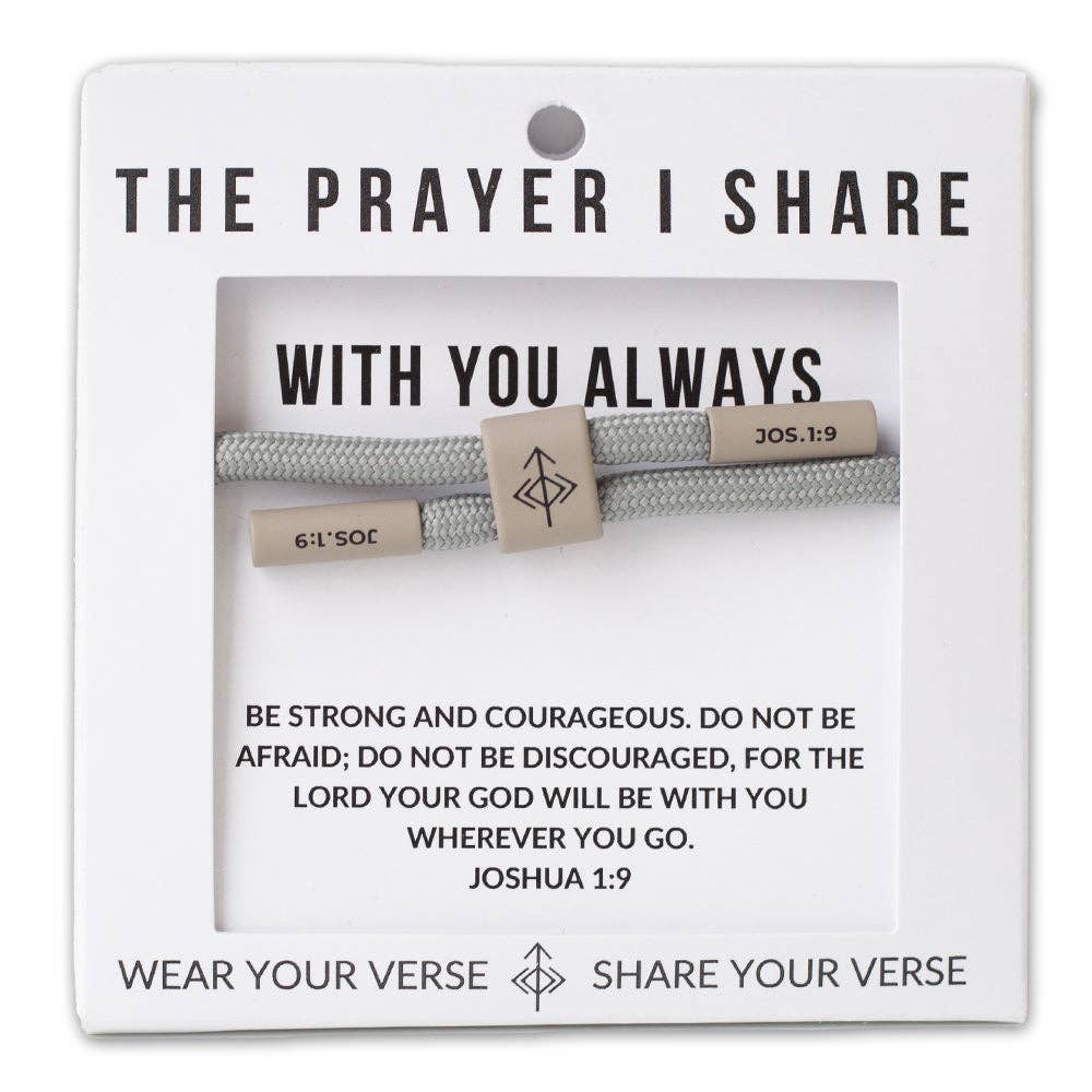 With You Always Cord Christian Bracelet