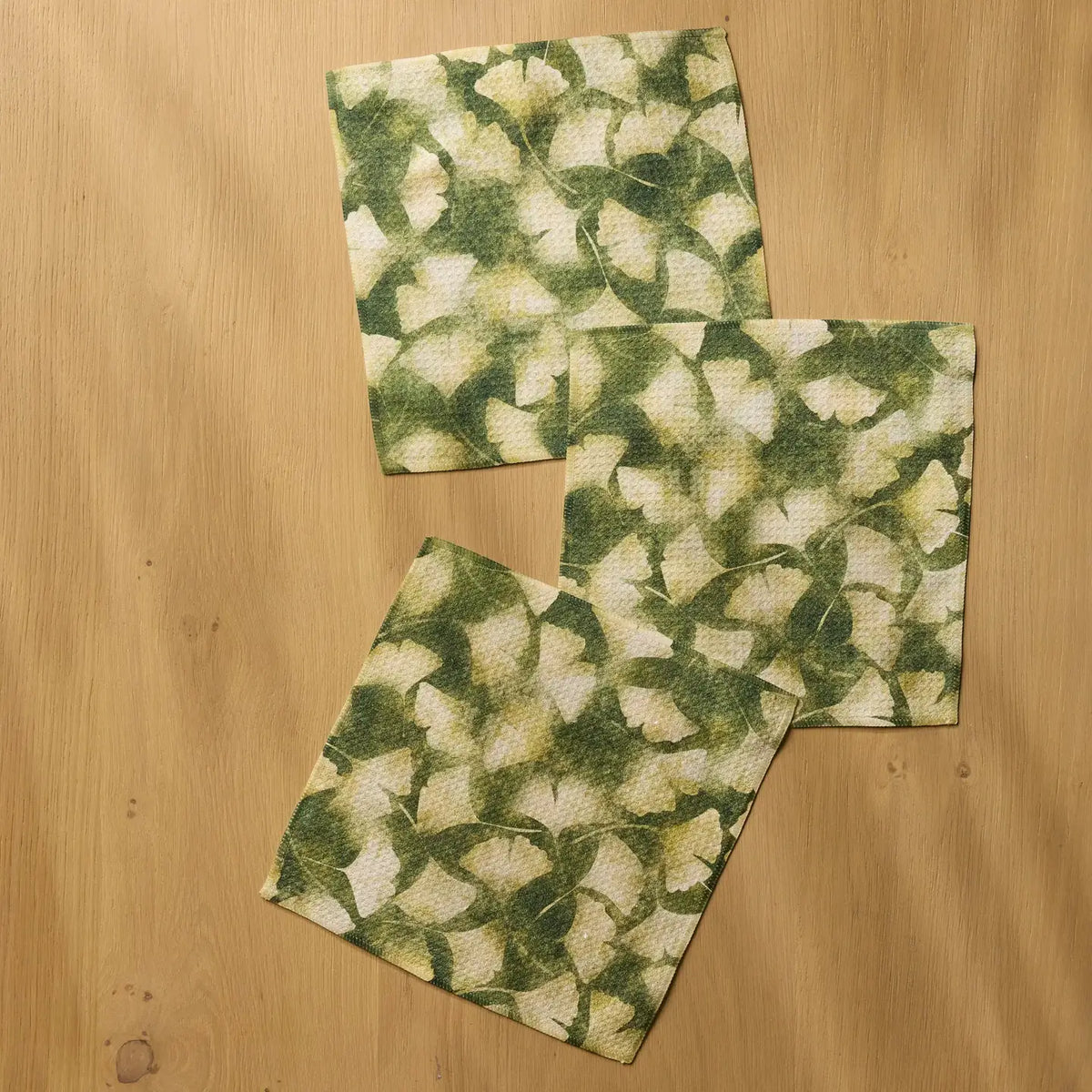 Geometry Dishcloth Set of 3 - Gilded Gingko