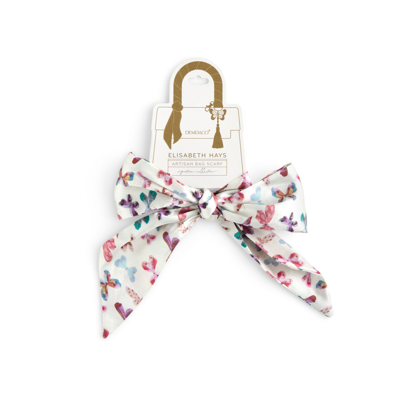 Butterfly Skinny Tie Bag Scarf