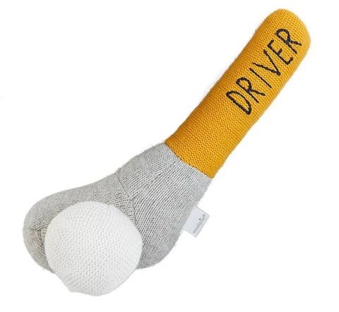 Assorted Knit Golf Rattles