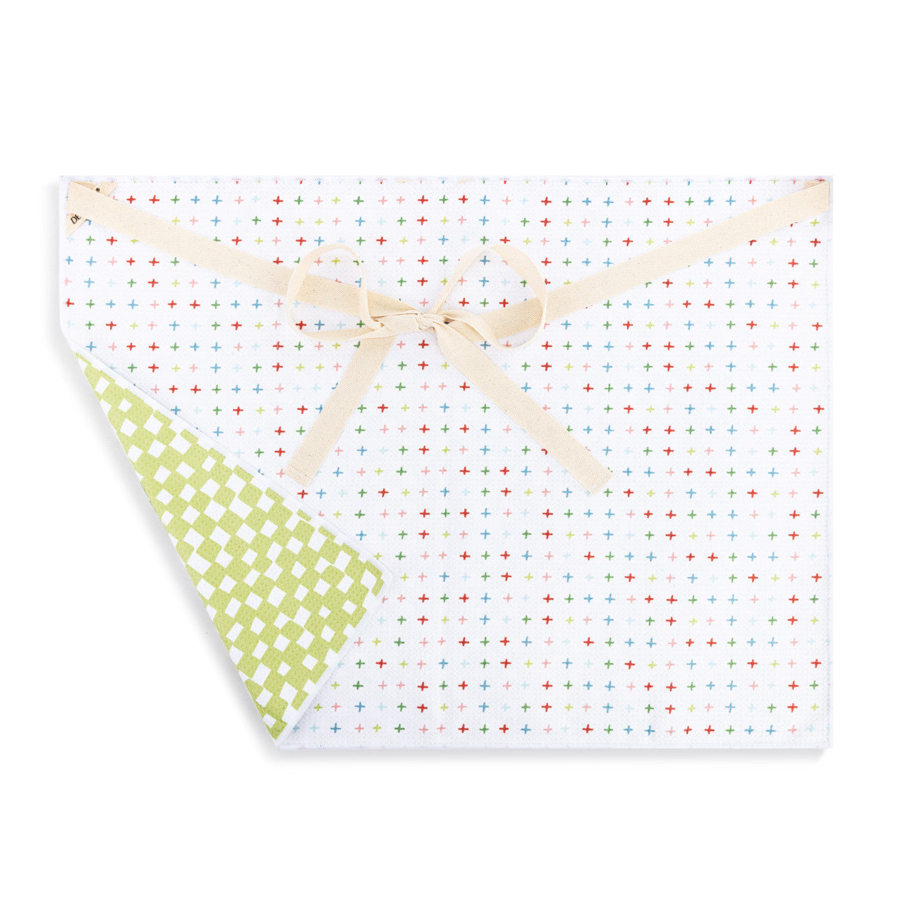 Green Checker Absorbent Half Apron