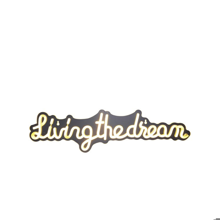 Acrylic LED Sign "Living The Dream"