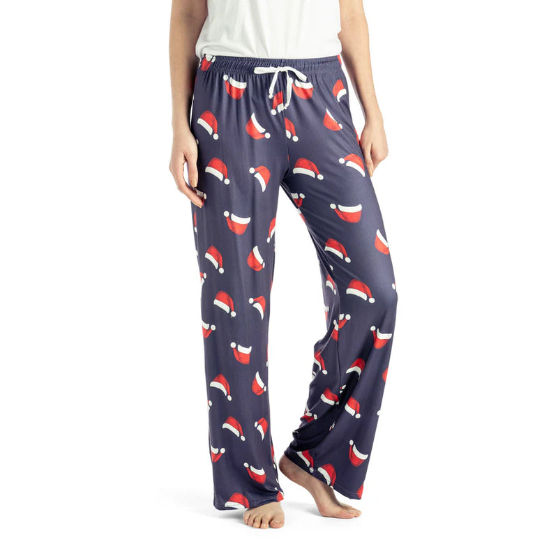 Hello Mello Holiday Lounge Pants- Santa's Night Caps