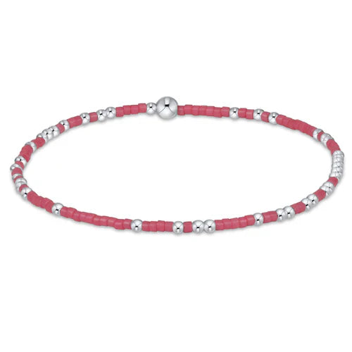Hope Unwritten Sterling Bracelet- Bright Pink