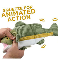 Bass With Twitchy Tail Dog Toy
