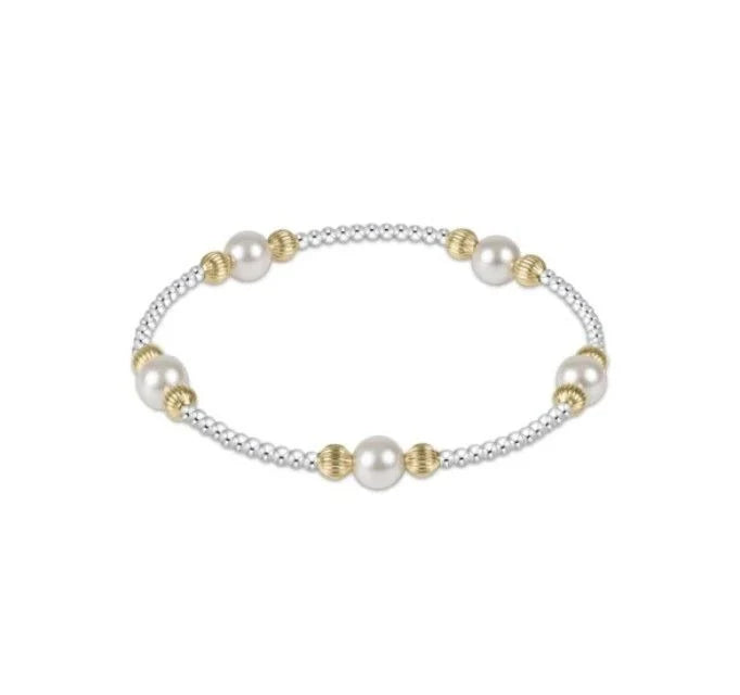Purpose Dignity Pearl 6mm Bracelet- Mixed Metal