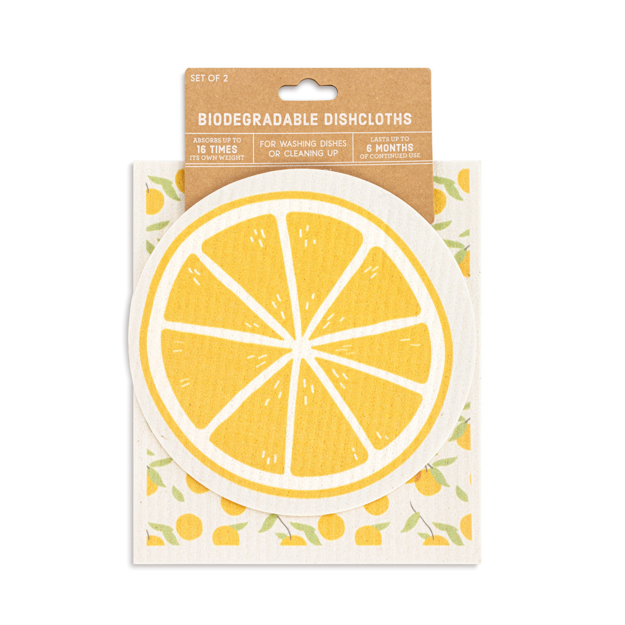 Orange Citrus BioDishCloths (Set Of 2)