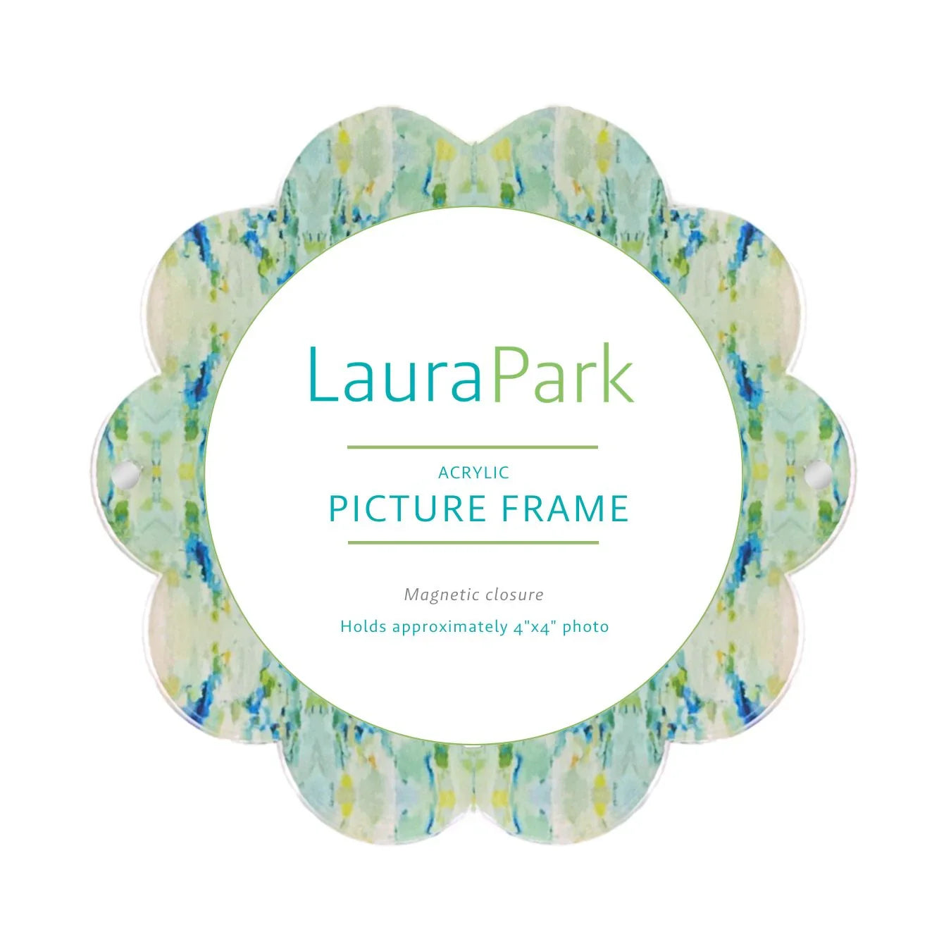 Wintergreen Acrylic Round Picture Frame