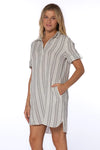 Macey Black Stripe Dress
