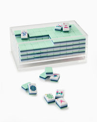 Mahjong Acrylic Box With Clear Lid