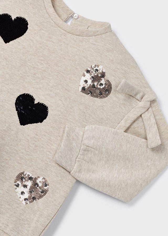 Sequined Heart Legging Set