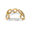 Meridian Geo Round Link Bracelet- Gold