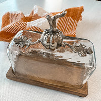 Metal Pumpkin Butter Dish
