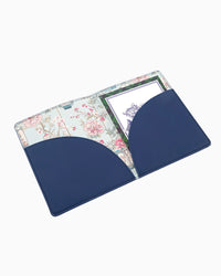Navy Mahjong card holder on a white background