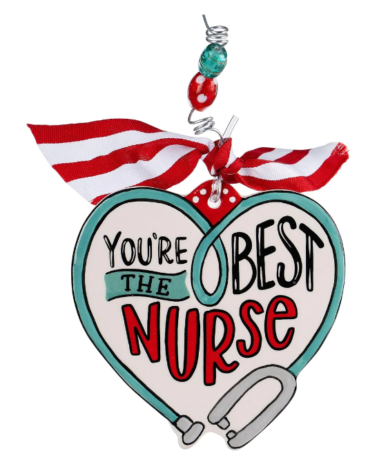 Best Nurse Heart Ornament