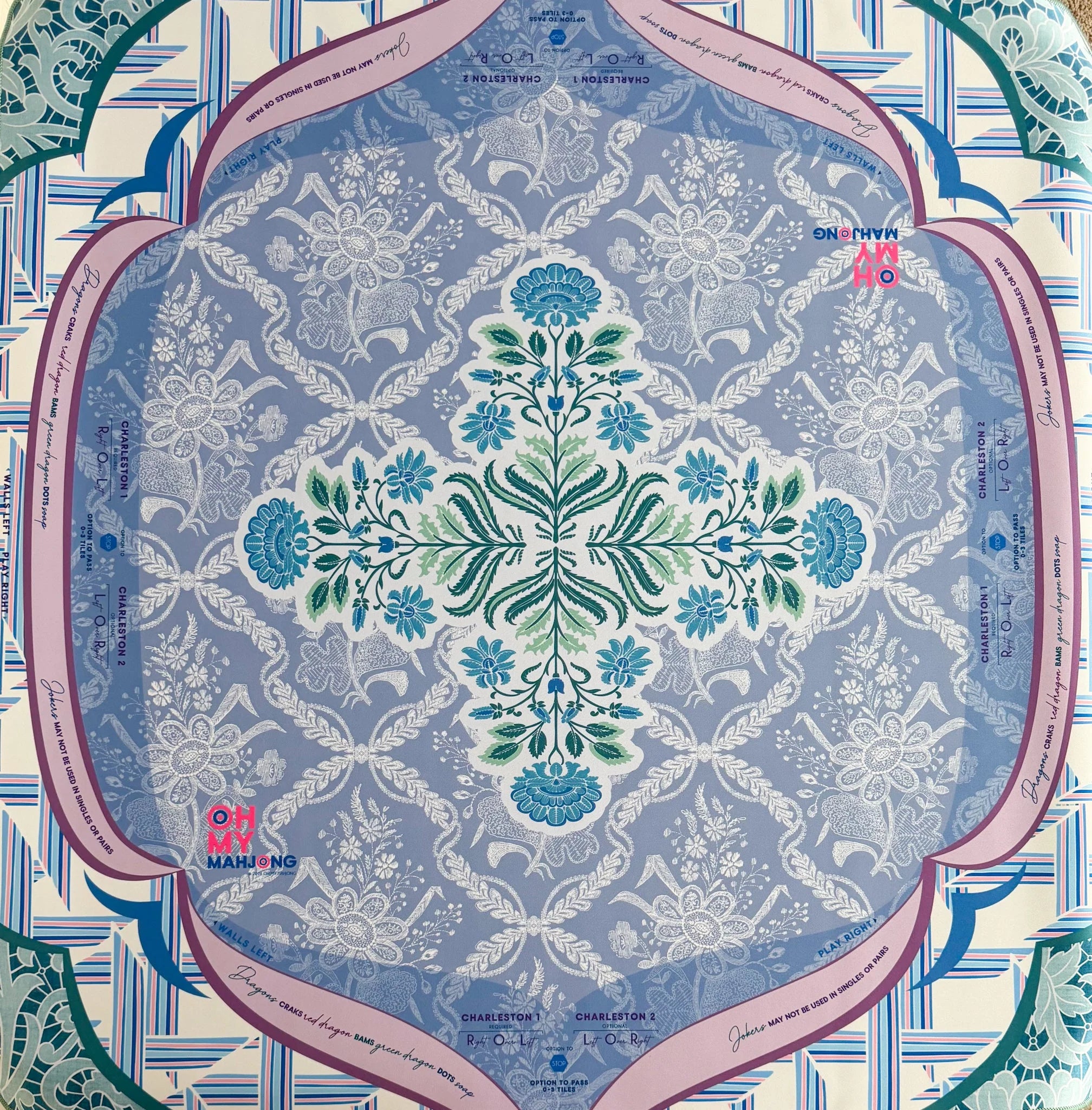 Oh My Mahjong Neoprene Mats - Chantilly in Tube