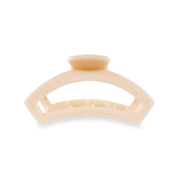 Open Teletie Hair Clip | Almond Beige