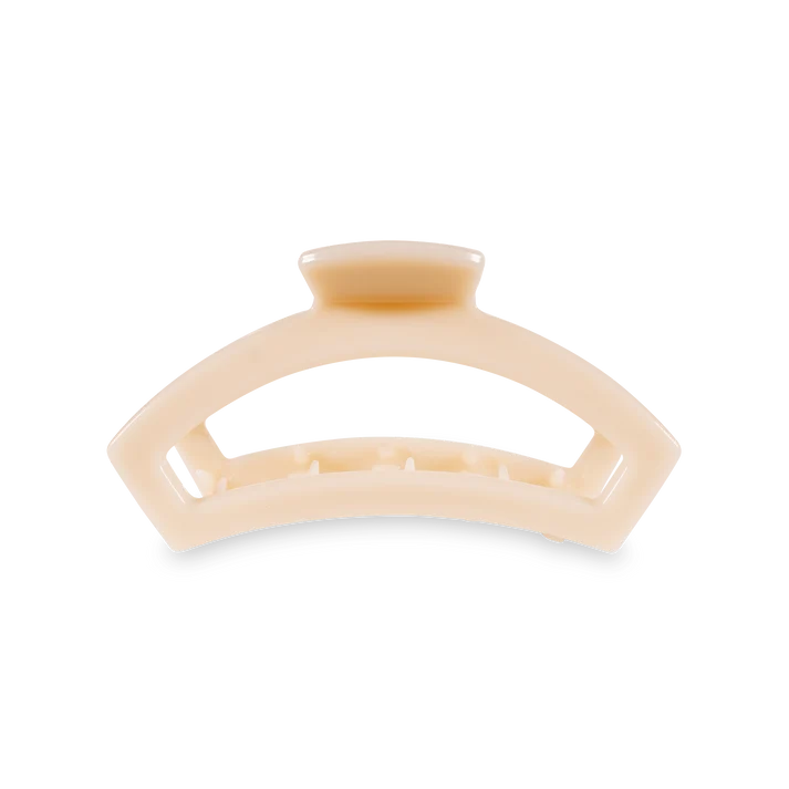 Open Teletie Hair Clip | Almond Beige