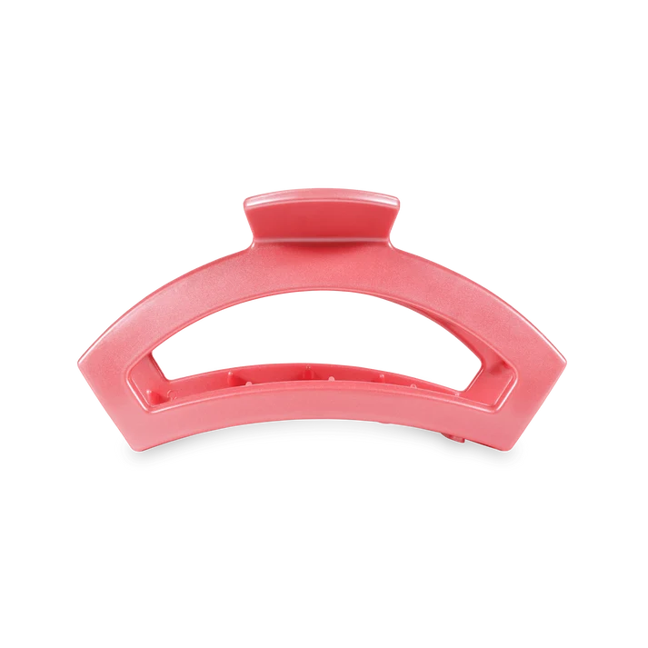 Open Teletie Hair Clip | Calming Coral