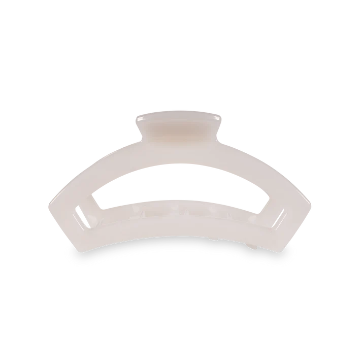 Open Teletie Hair Clip | Coconut White