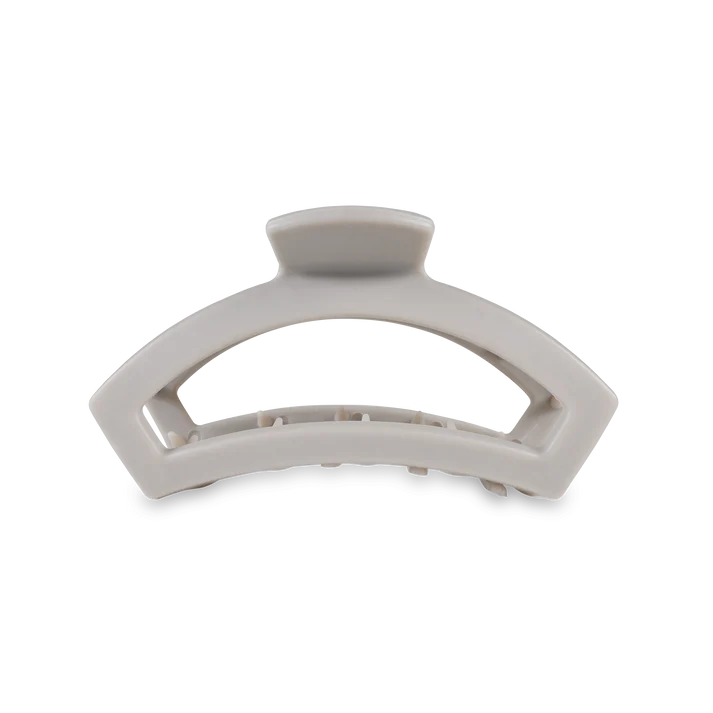 Open Teletie Hair Clip | Silver Flames
