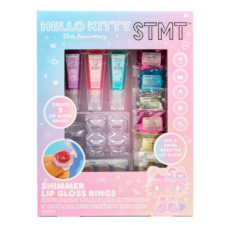 Shimmer Lip Gloss Rings Hello Kitty