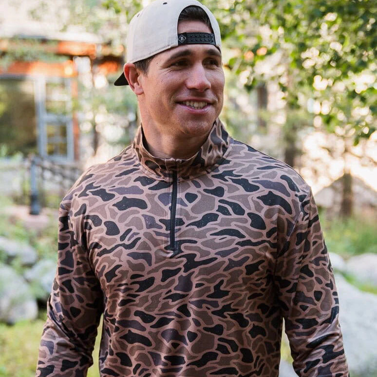 Performance Quarter Zip - Gauge Camo