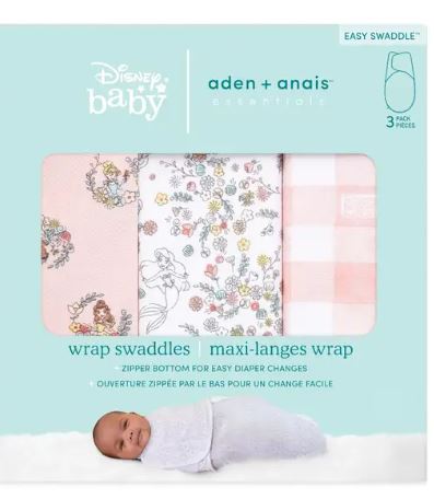 Disney Princess Wrap Swaddle 3pk