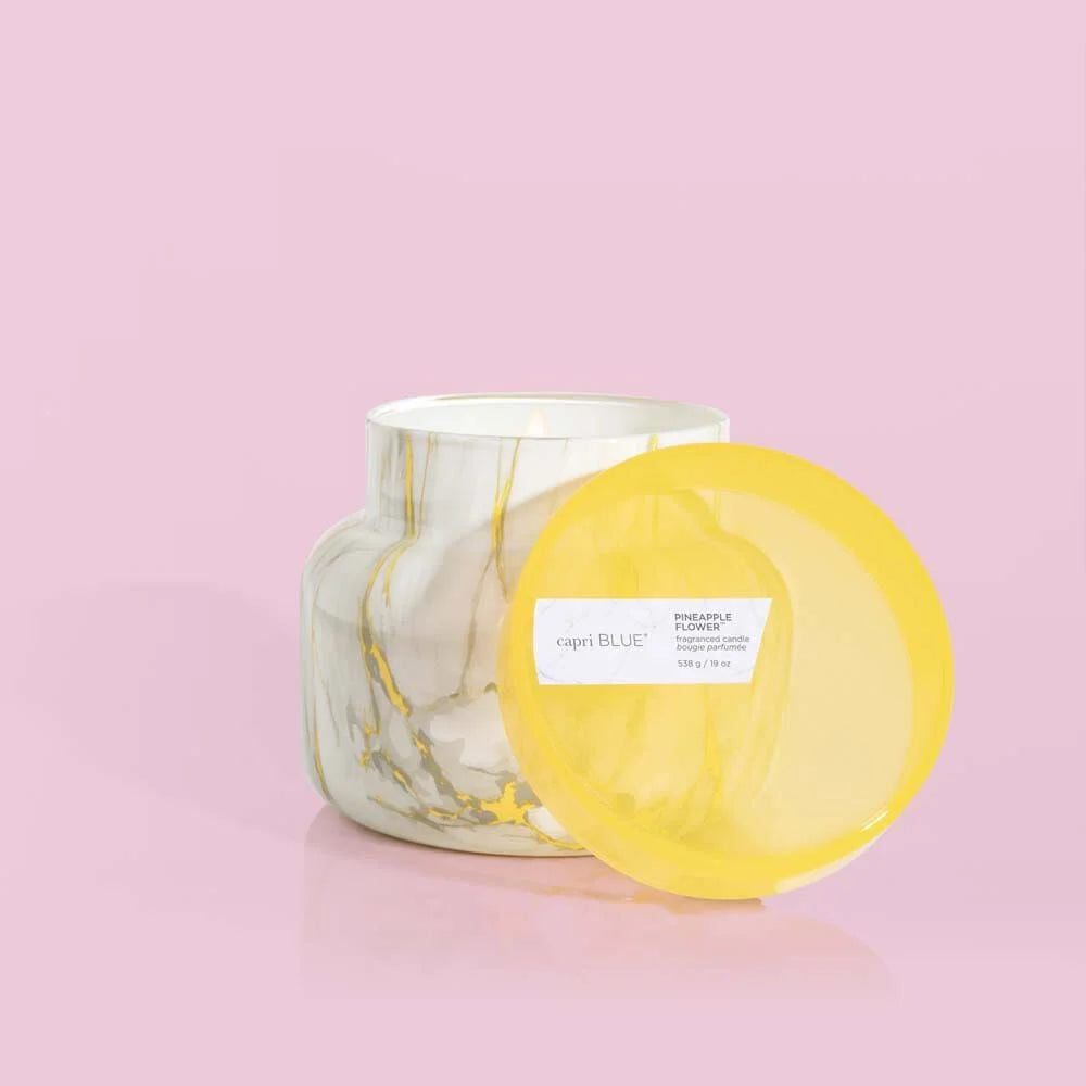 Pineapple Flower Modern Marble Signature Jar