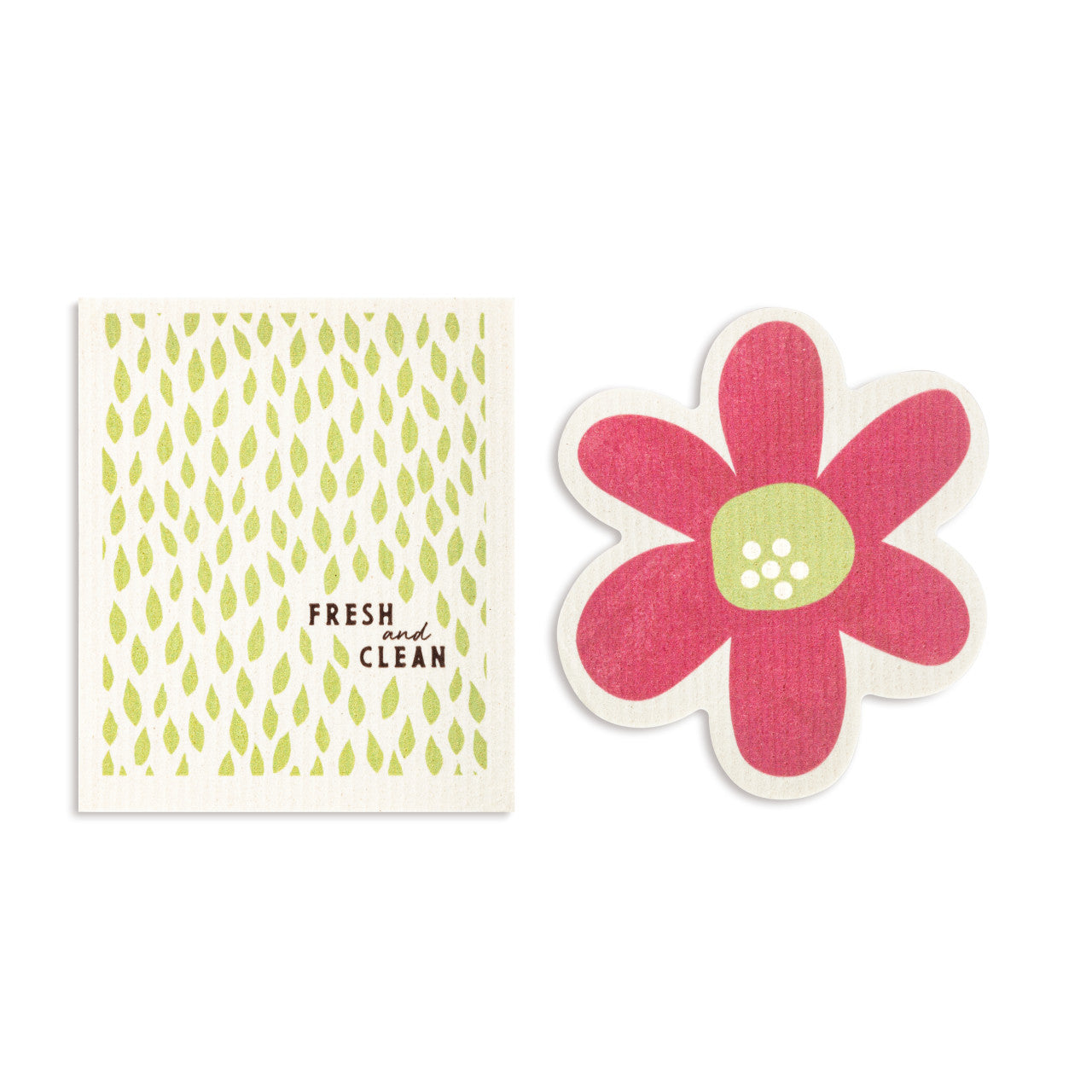 Flower BioDishCloths Fresh & Clean (Set Of 2)
