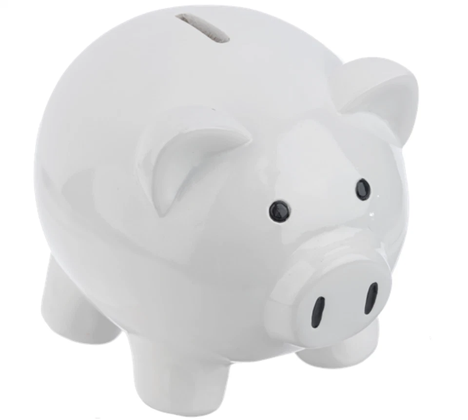 White Piggy Bank