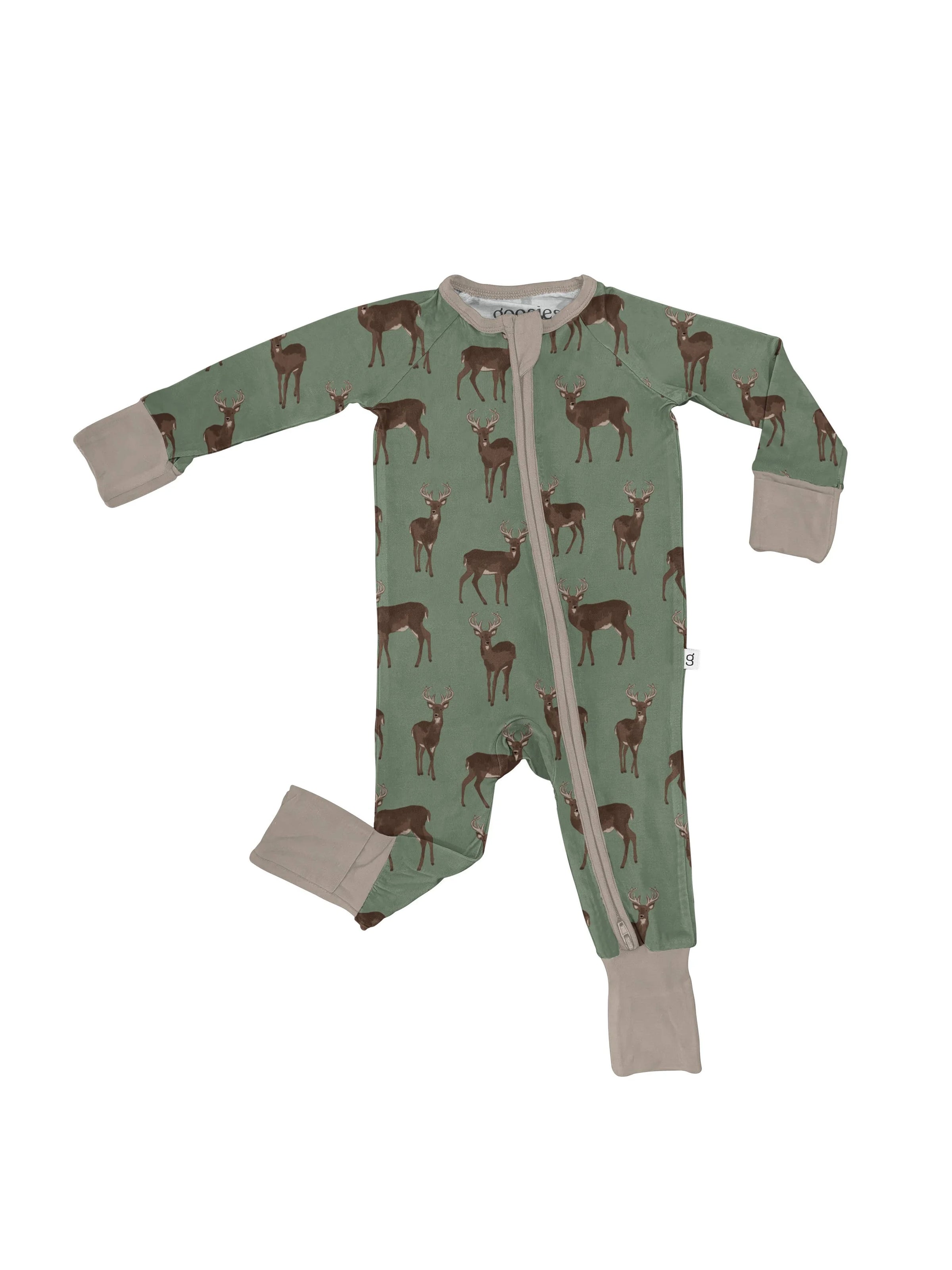 Long Sleeve Zip PJ-Deer