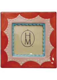 Stoneware Picture Frame 4-1/4" square